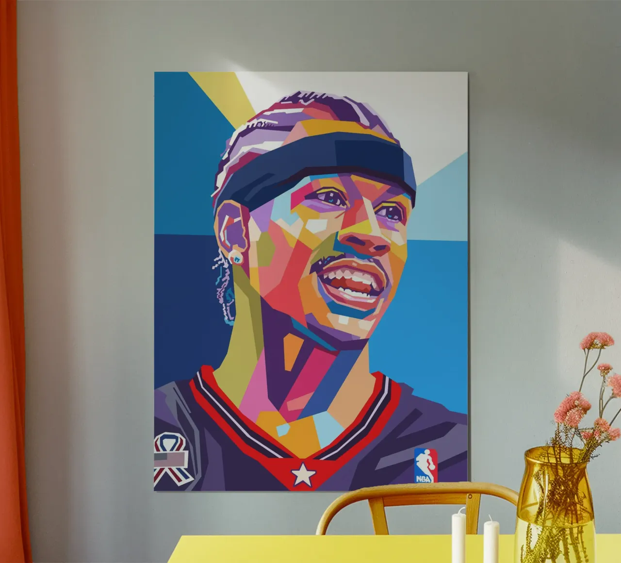 Il basket iconico: Allen Iverson poster da Hantamrata