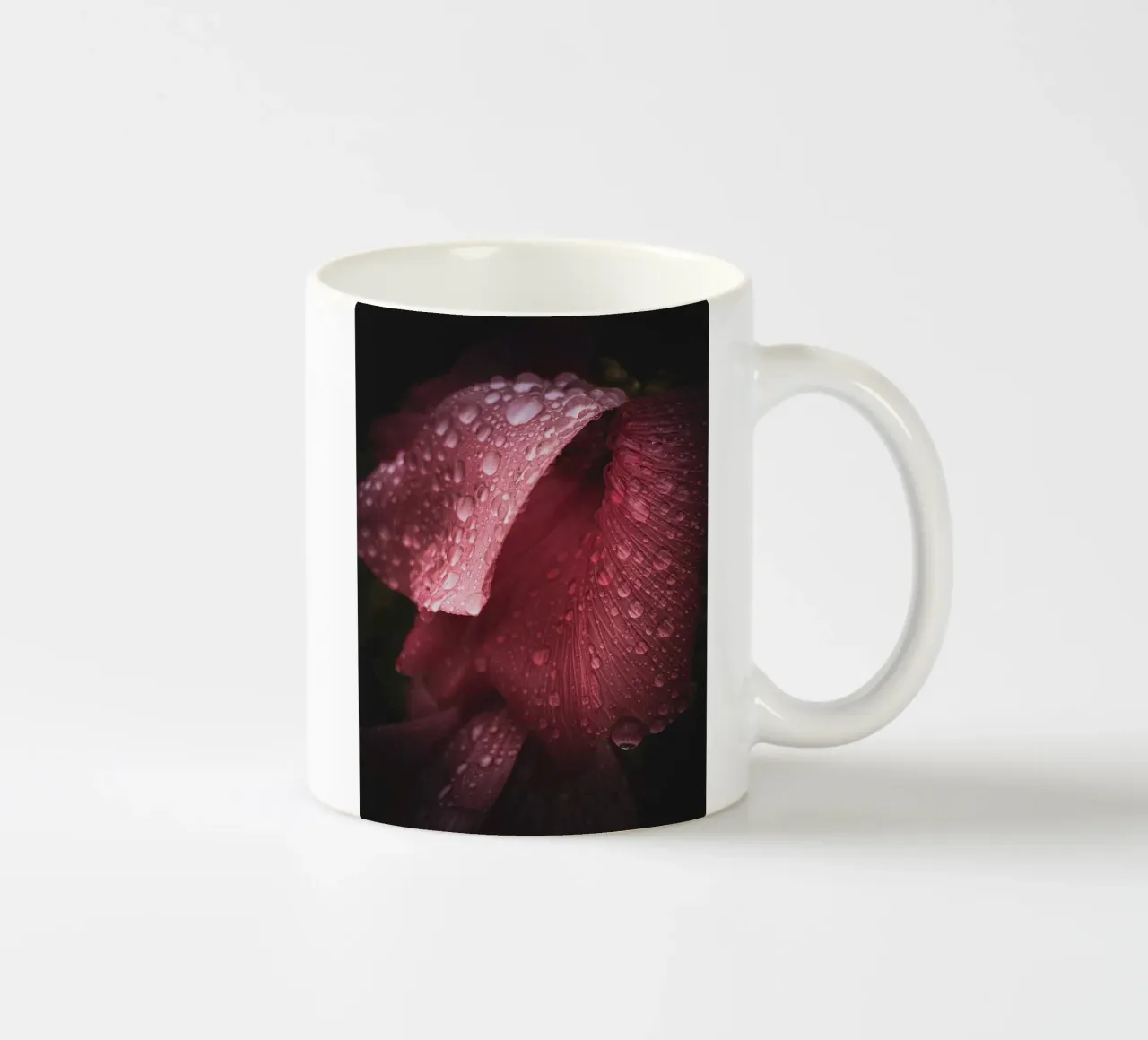 Mauve Waterdrops tazza in ceramica da flowers.and.delight