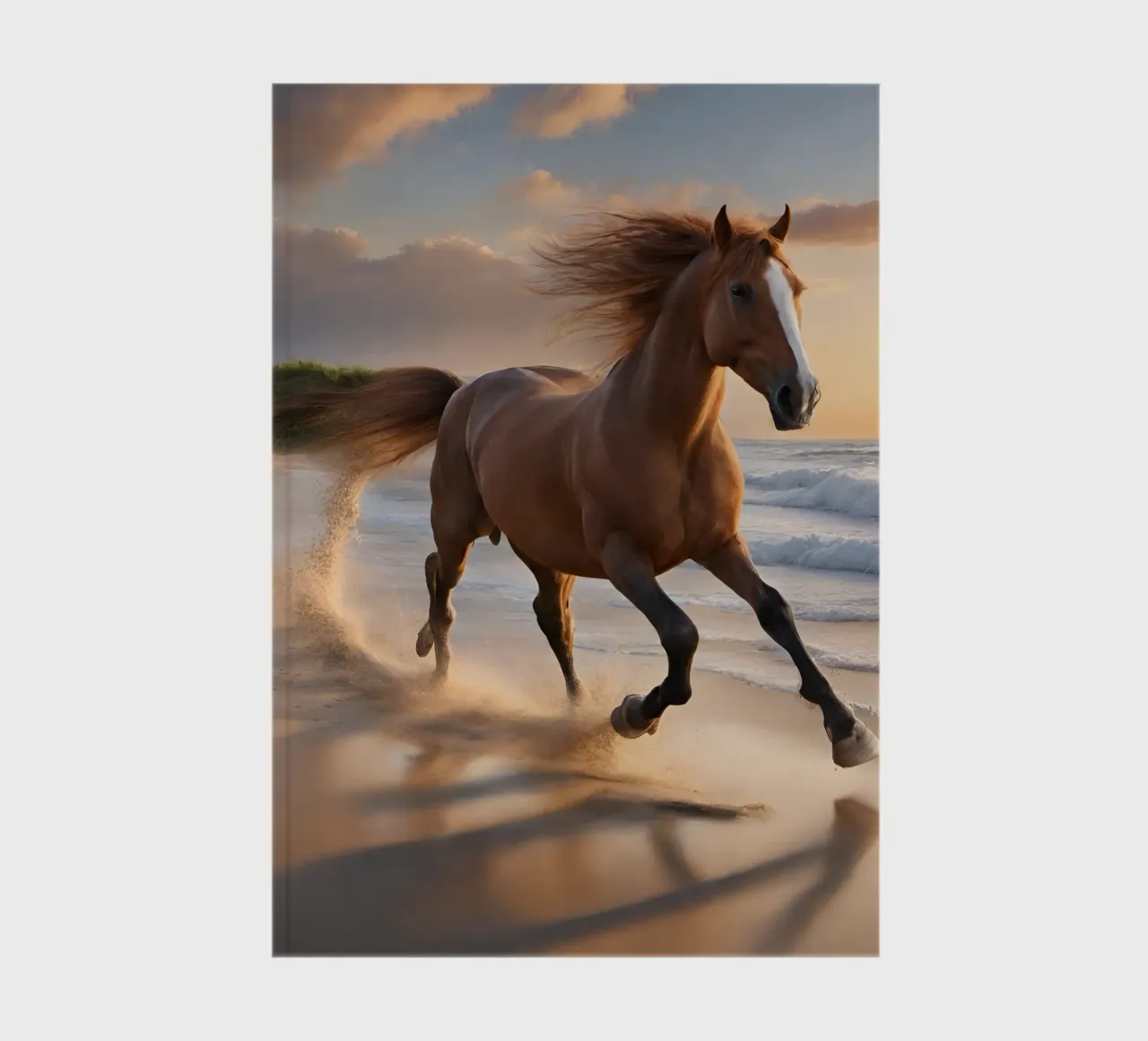 Pferd am Strand notebook by Poster Dreams