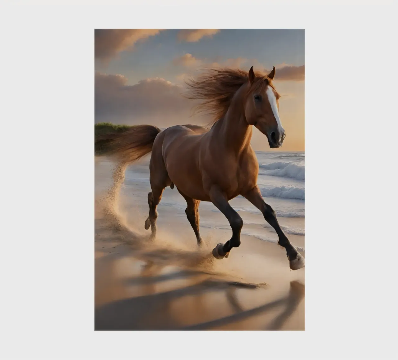 Pferd am Strand notebook by Poster Dreams