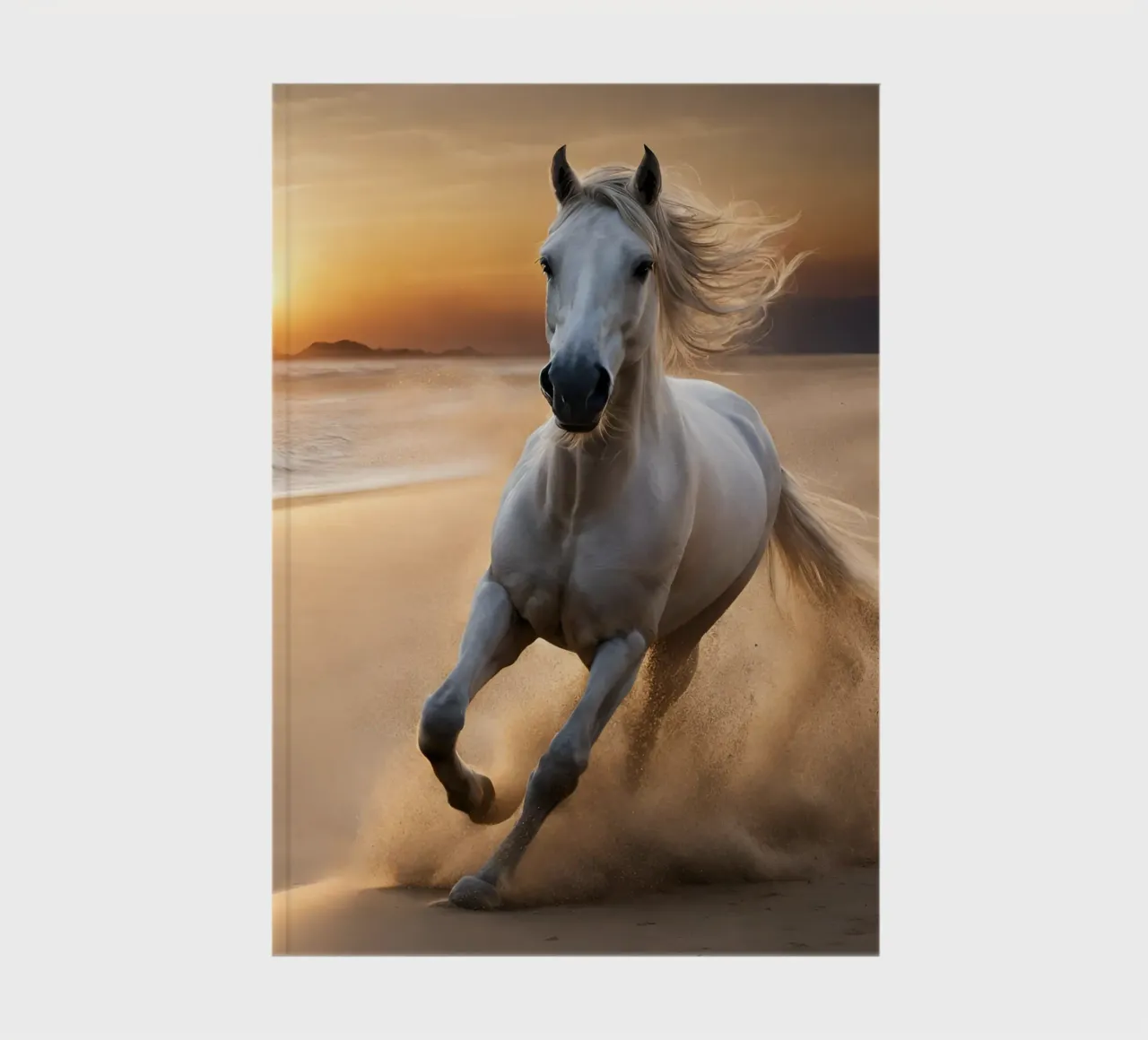 Pferd am Strand notebook by Poster Dreams