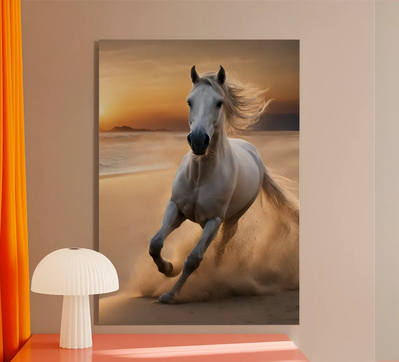 Pferd am Strand plexiglass da Poster Dreams