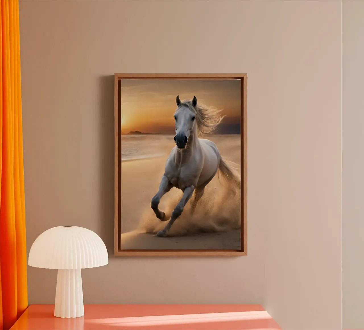 Pferd am Strand tela da Poster Dreams