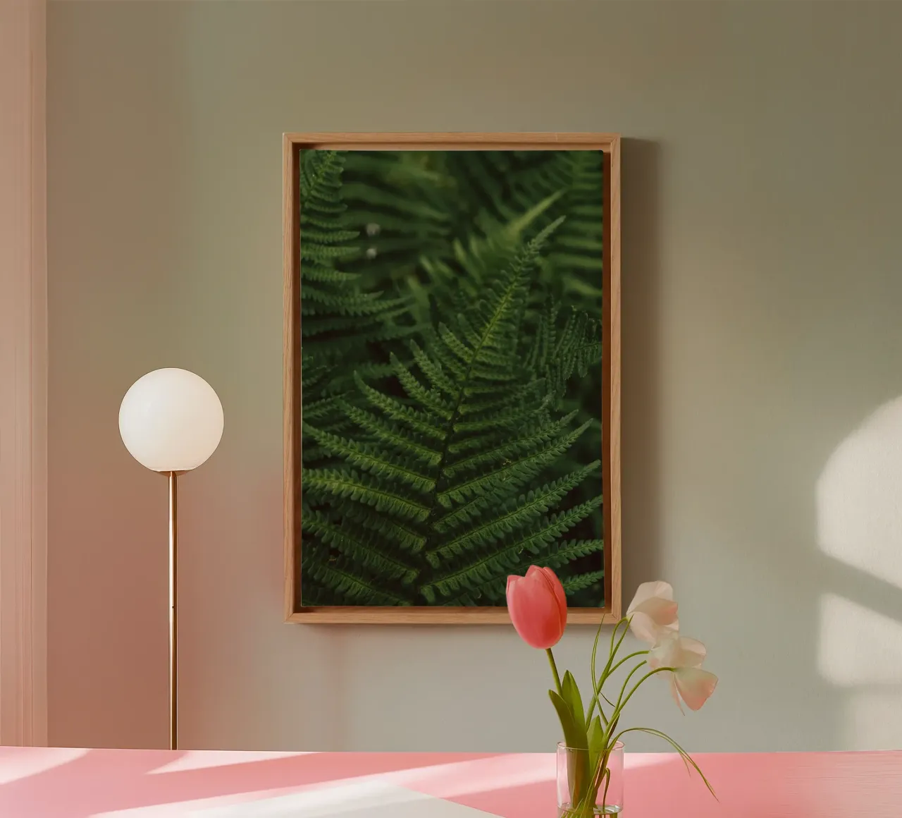 Lush Fern Greenery tela con Cornice a cassetta da flowers.and.delight