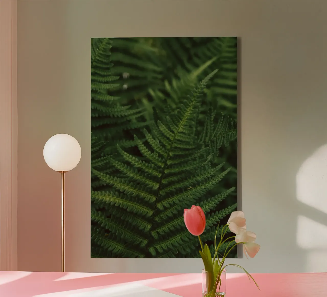 Lush Fern Greenery tela con Cornice a cassetta da flowers.and.delight
