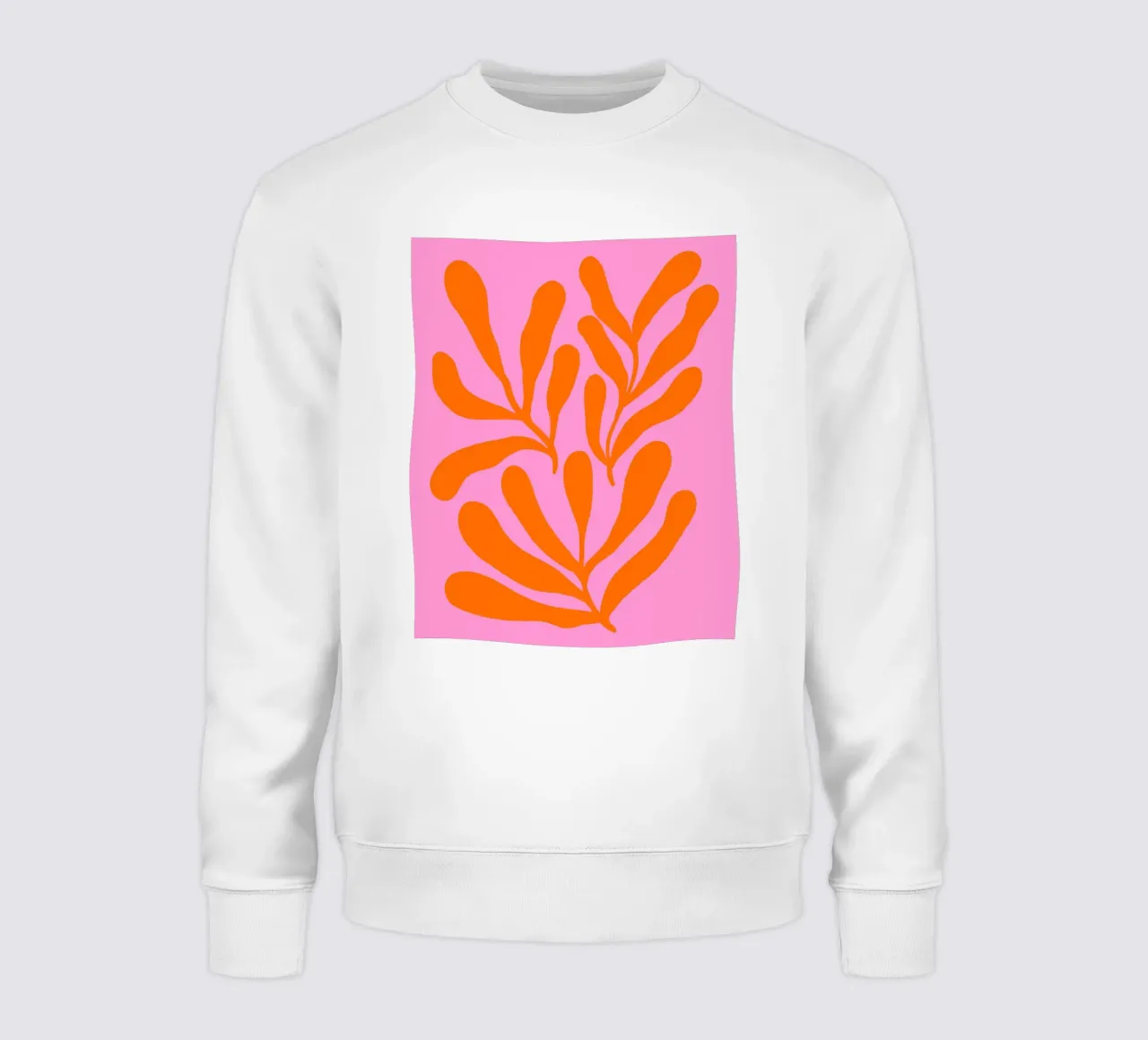 Rami colorati - arancio e rosa felpa da Wackapacka