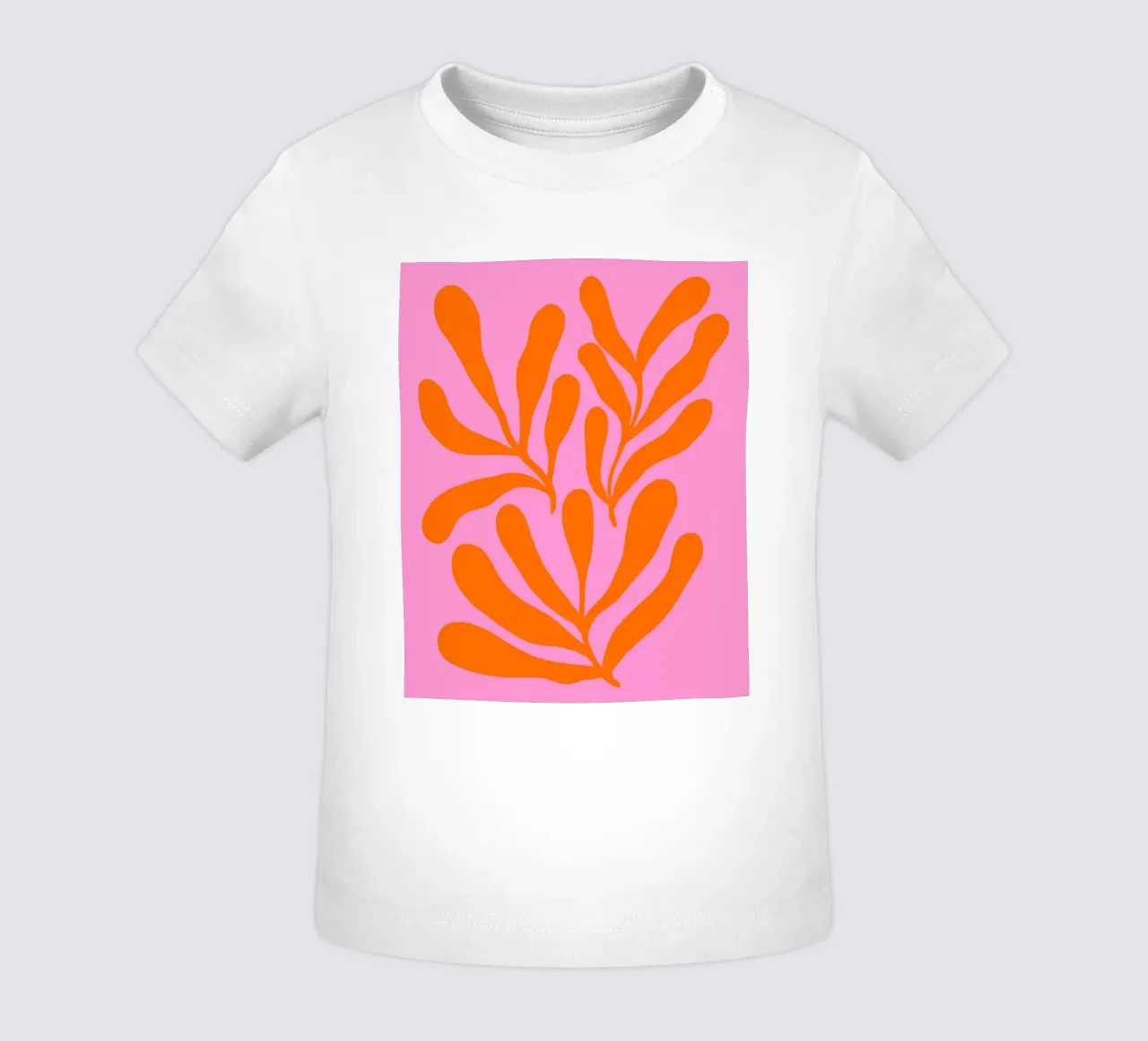 Rami colorati - arancio e rosa maglietta neonato da Wackapacka