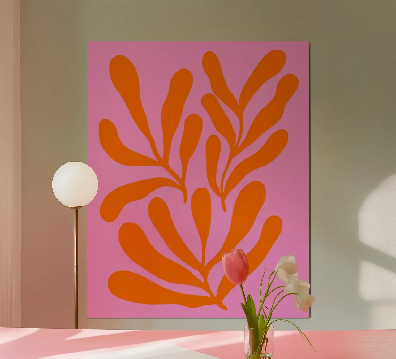 Rami colorati - arancio e rosa carta hahnemühle da Wackapacka