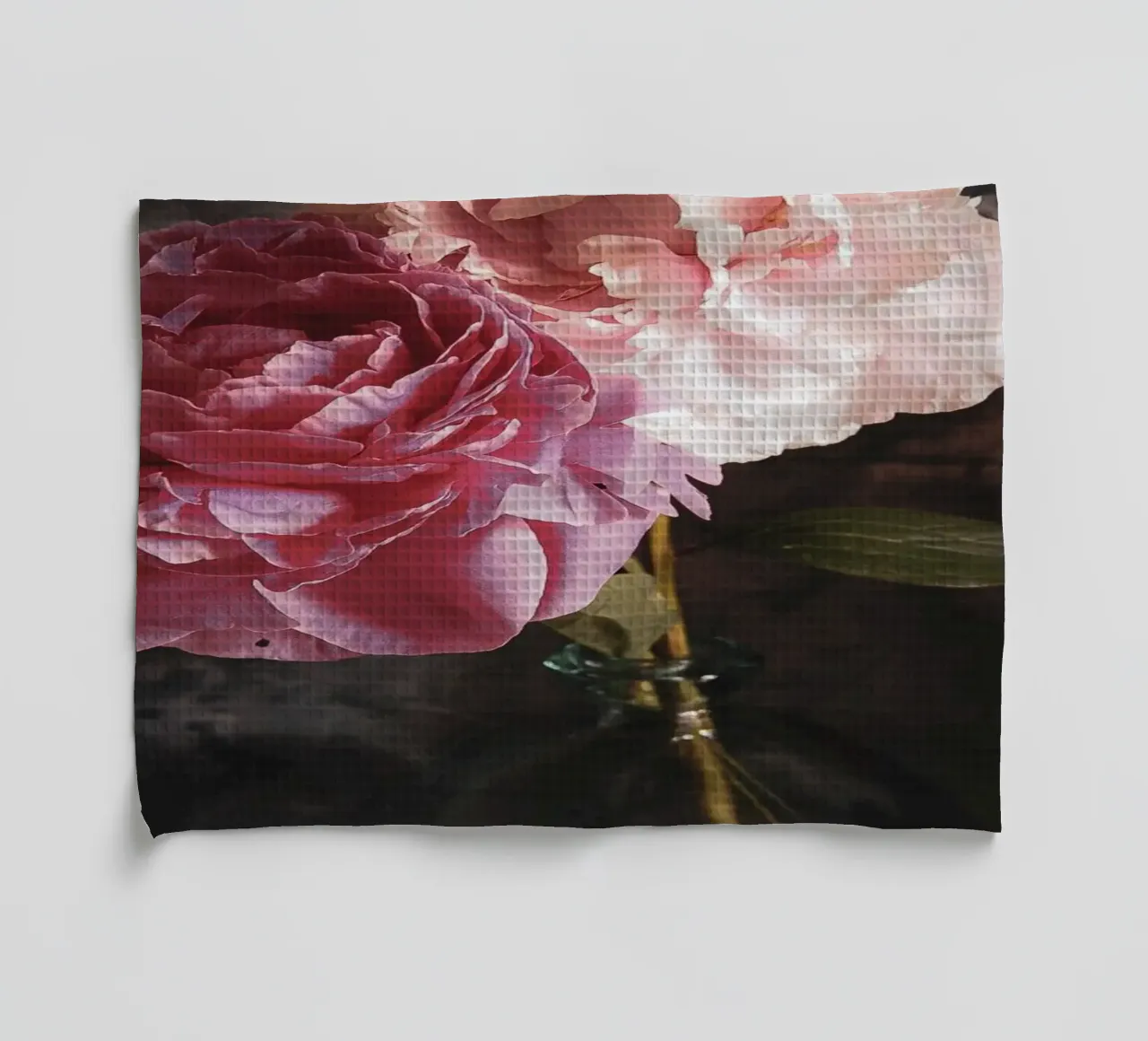 Peony Bouquet tea towel by flowers.and.delight