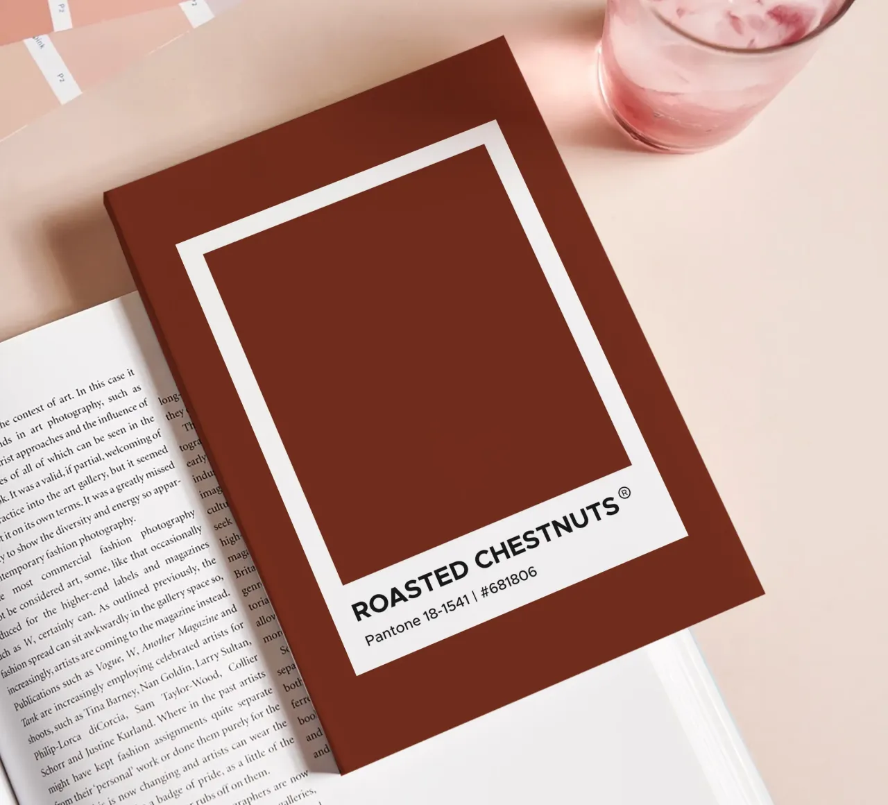Roasted chestnuts Pantone notebook by Paigaam Studio