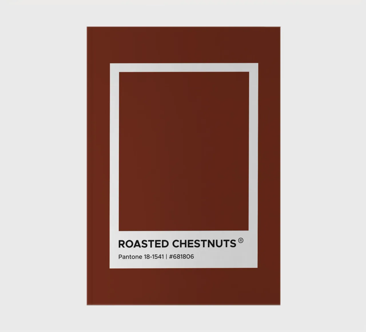 Roasted chestnuts Pantone notebook by Paigaam Studio