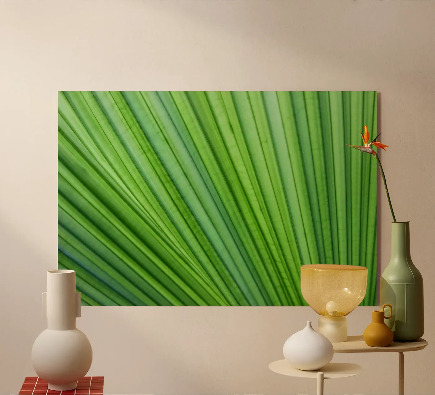 Bladstructuren acryl van Katja Stehle Design