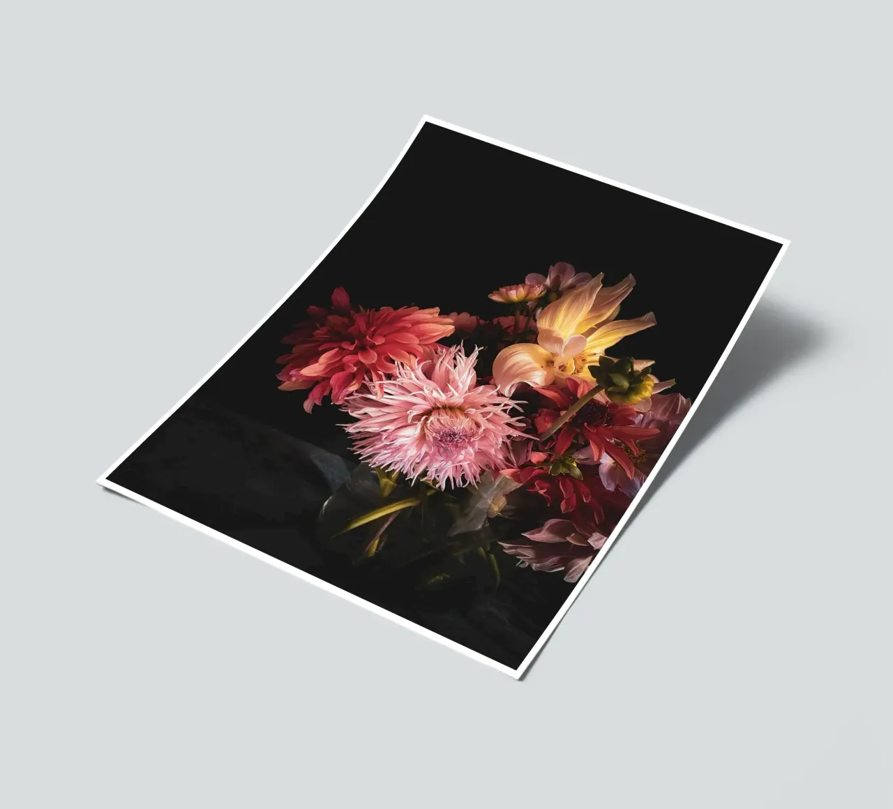 Moody Dahlia Bouquet sticker sheet by flowers.and.delight