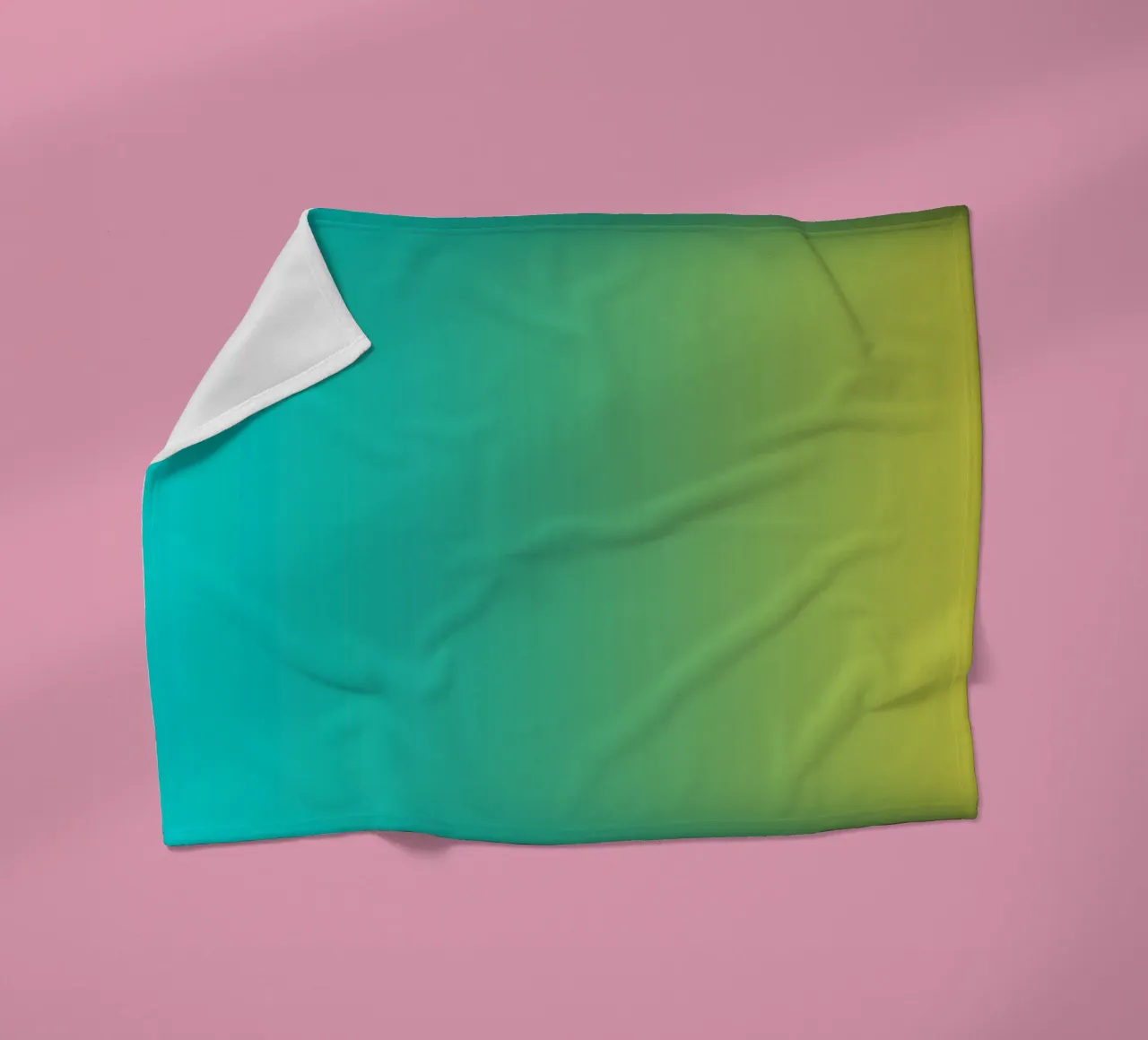 Gradient green coperta in pile da Flo Klein