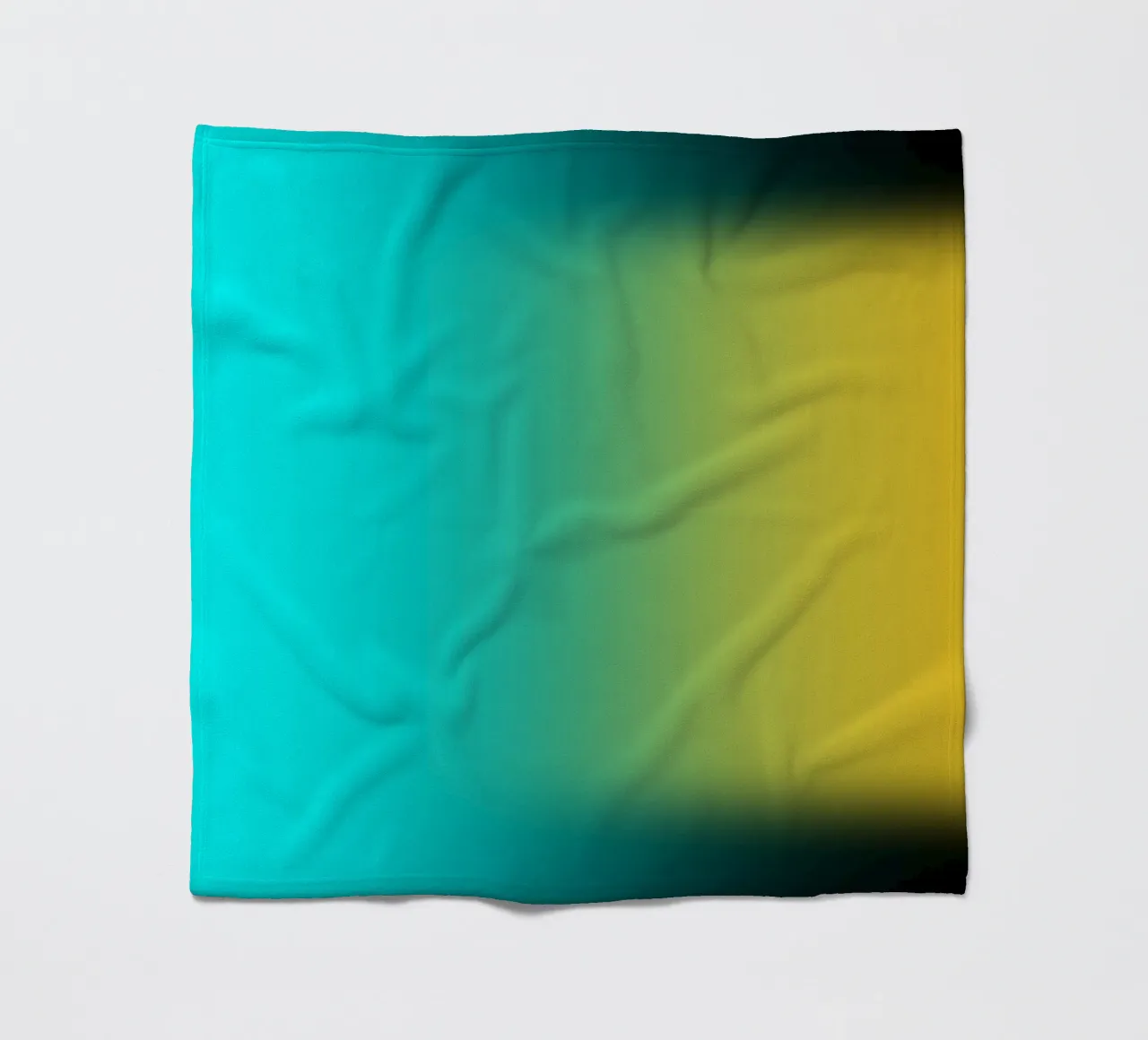 Gradient green coperta in pile da Flo Klein