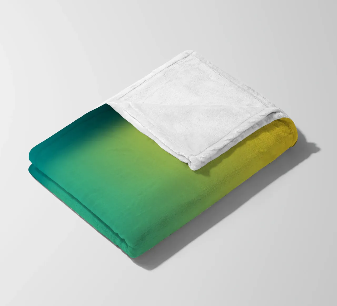 Gradient green coperta in pile da Flo Klein