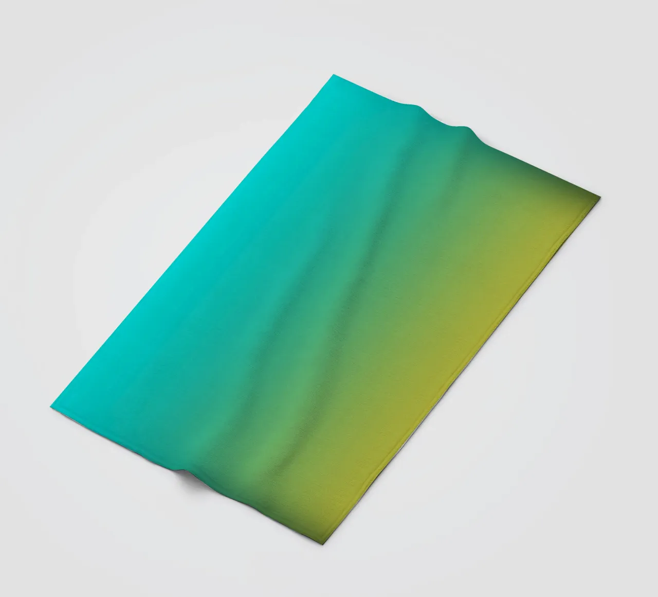 Gradient green coperta in pile da Flo Klein