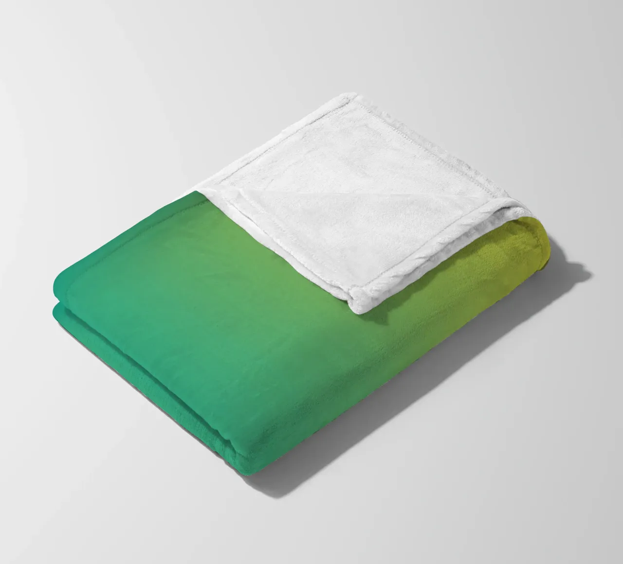 Gradient green coperta in pile da Flo Klein