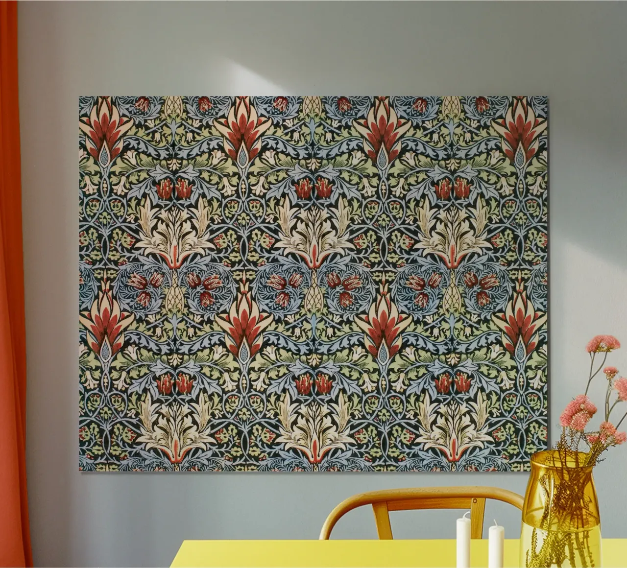 William Morris - Snakehead poster con telaio in plastica da Second Canvas