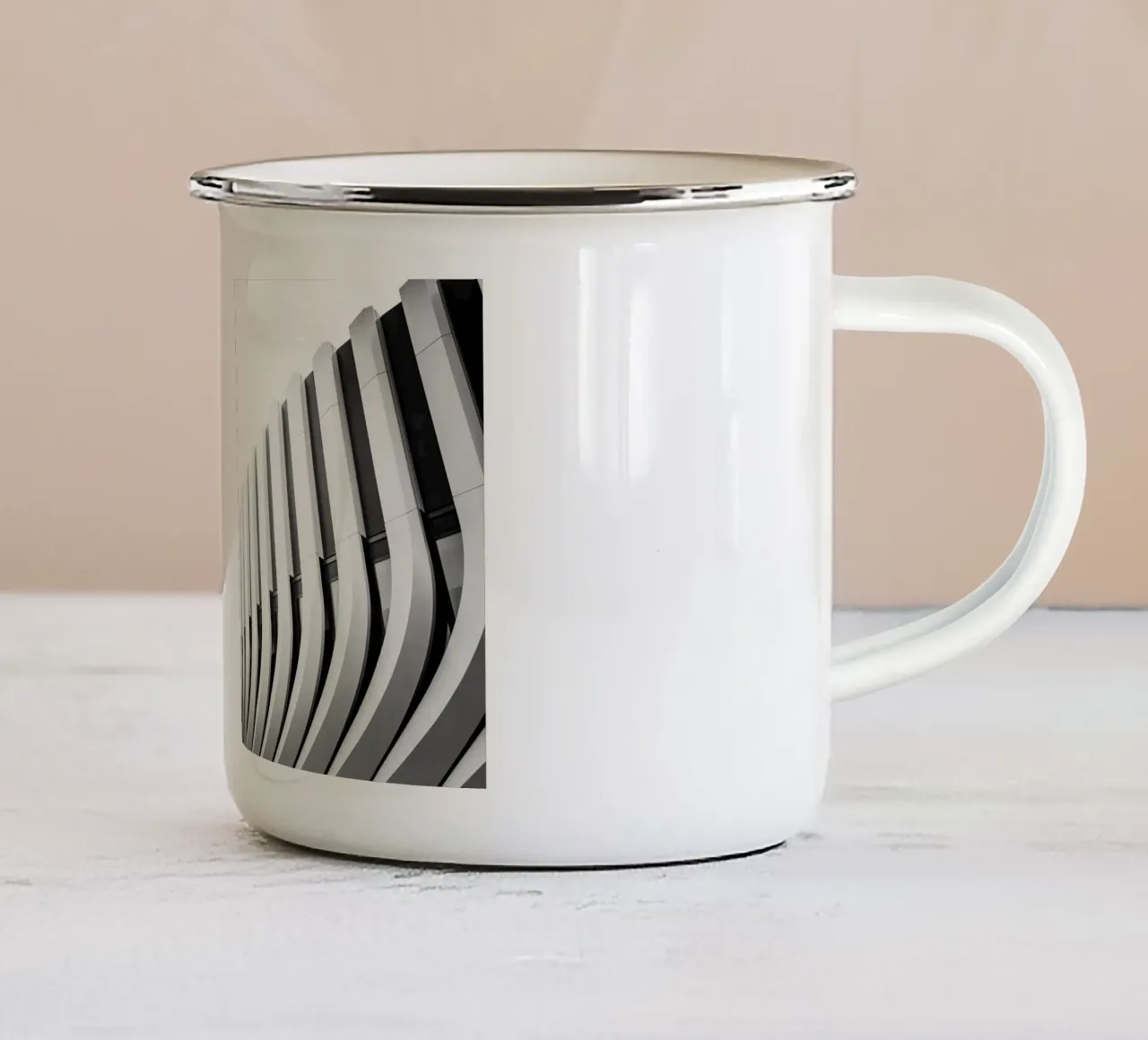 Abstraktes Building tazza in smalto da Jonas Klein
