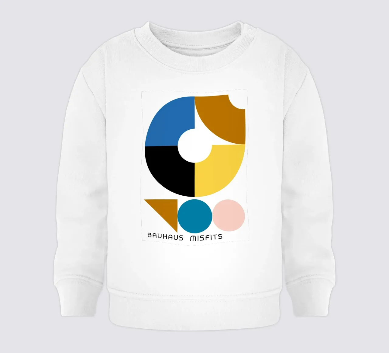 Bauhaus Misfits Impresión geométrica abstracta en color sudadera de bebé de NorwesClub