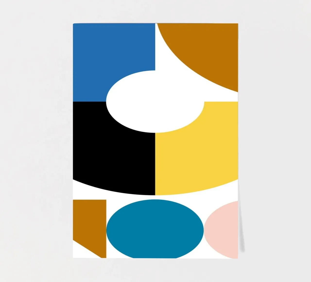Bauhaus Misfits Geometric Abstract Color Print sticker sheet by NorwesClub