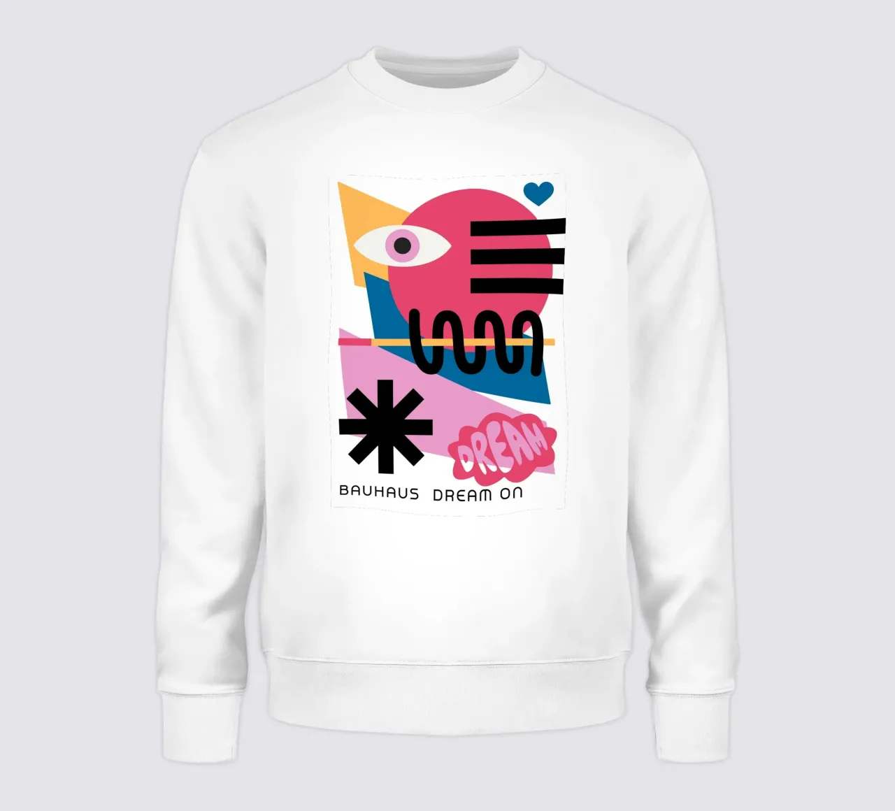 Bauhaus Dream On Impresión Geométrica Abstracta en Color sudadera de NorwesClub