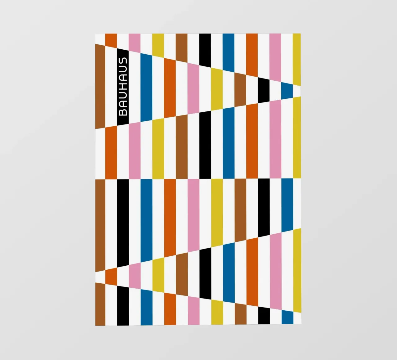 Bauhaus Geometric Abstract Bars Color Pattern backlit film by NorwesClub