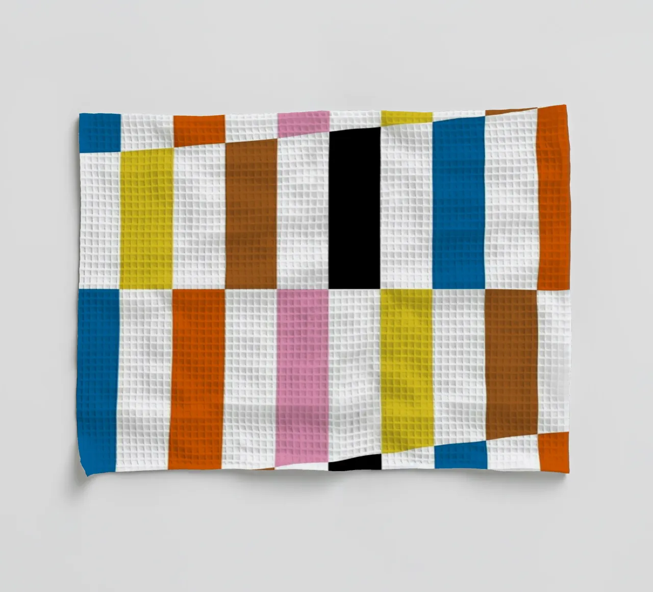 Bauhaus Géométrique Abstrait Bars Color Pattern torchon de NorwesClub