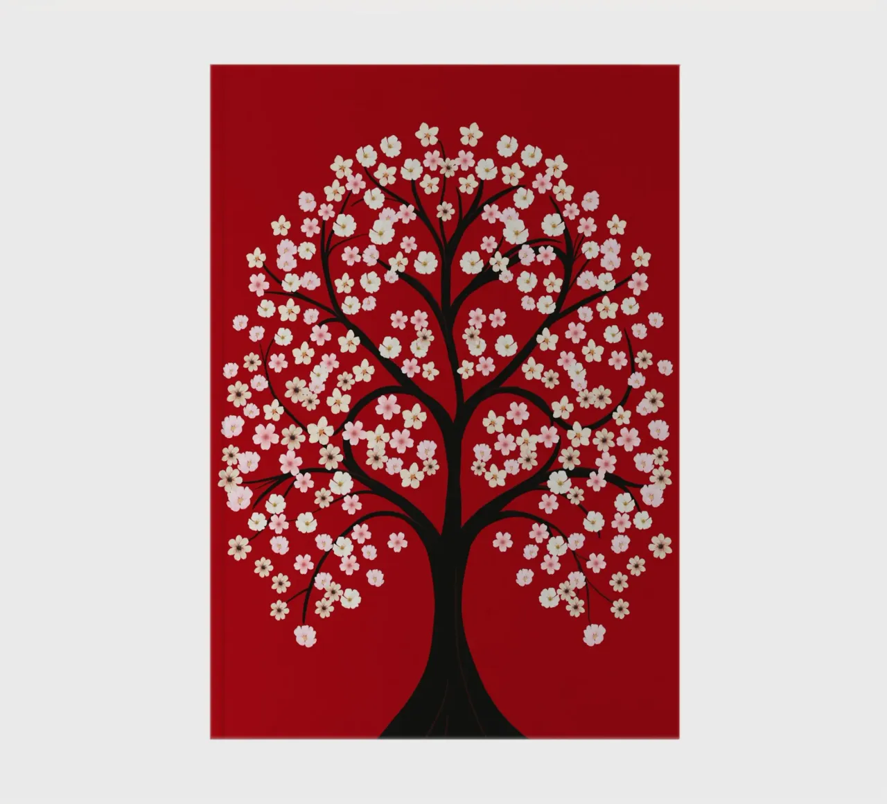 Decorazioni floreali bianche per l'albero diario da Little Dean
