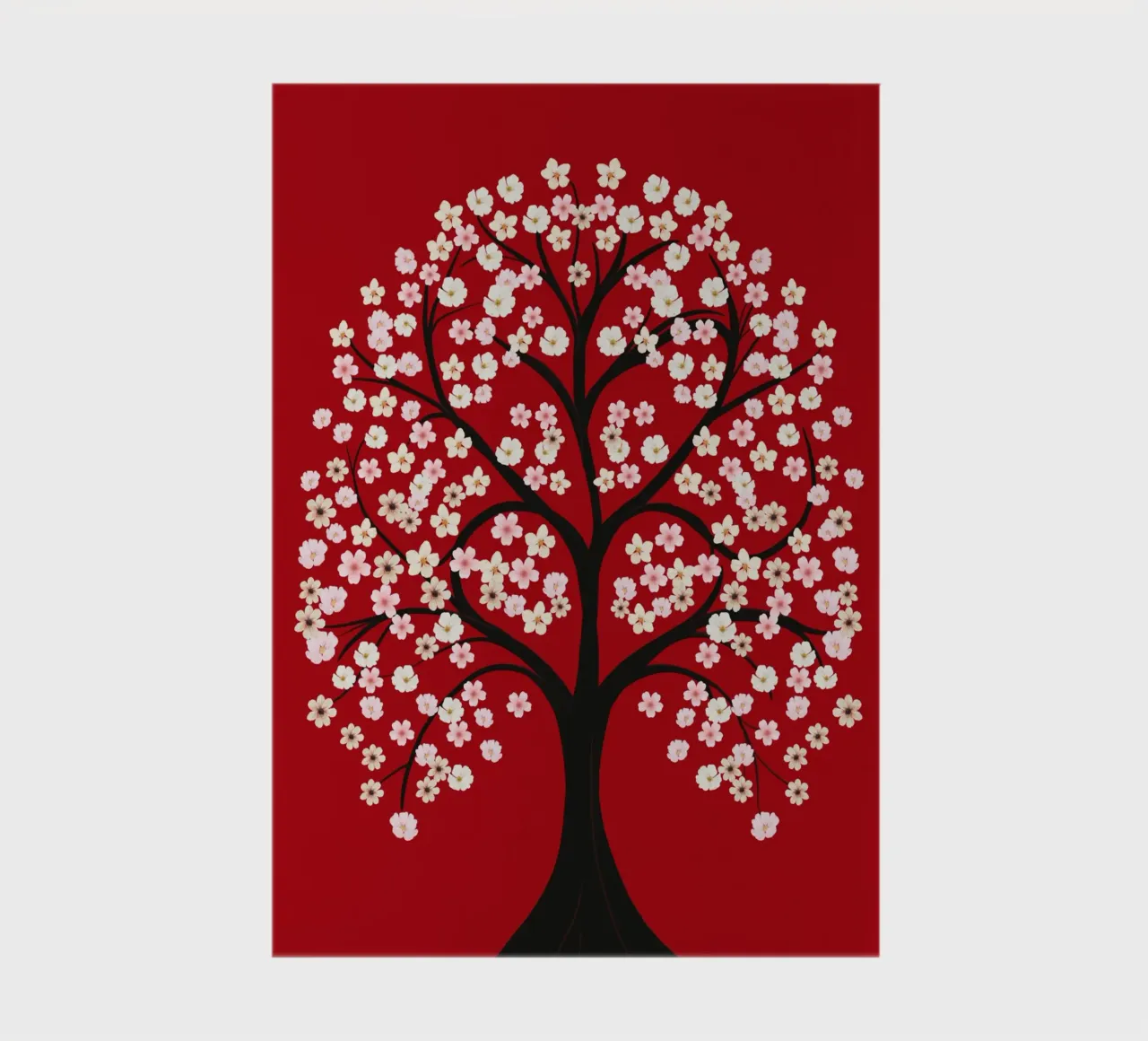 Decorazioni floreali bianche per l'albero diario da Little Dean