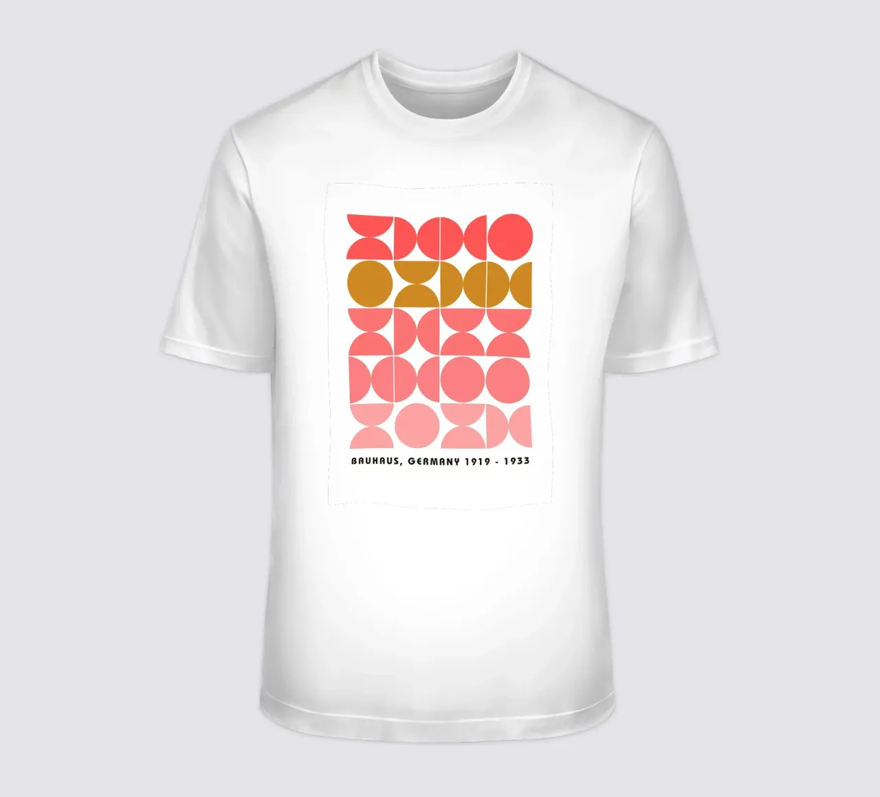 Bauhaus Geometric Circles Pattern 1919-1933 Print t-shirt by NorwesClub