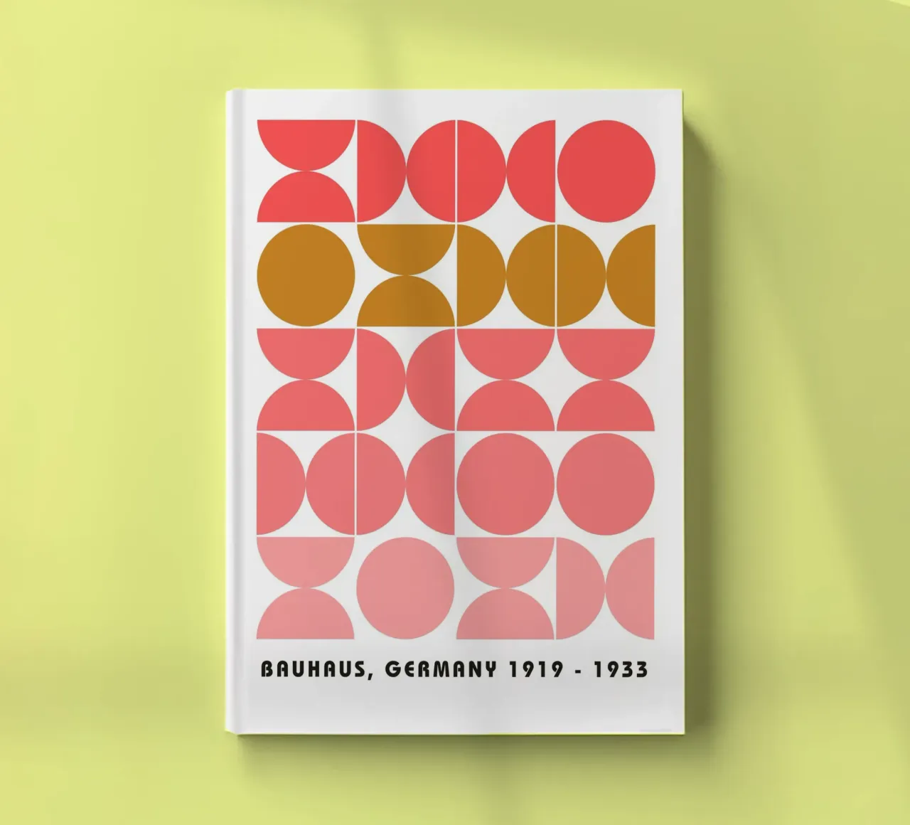 Bauhaus Geometric Circles Pattern 1919-1933 Print notebook by NorwesClub