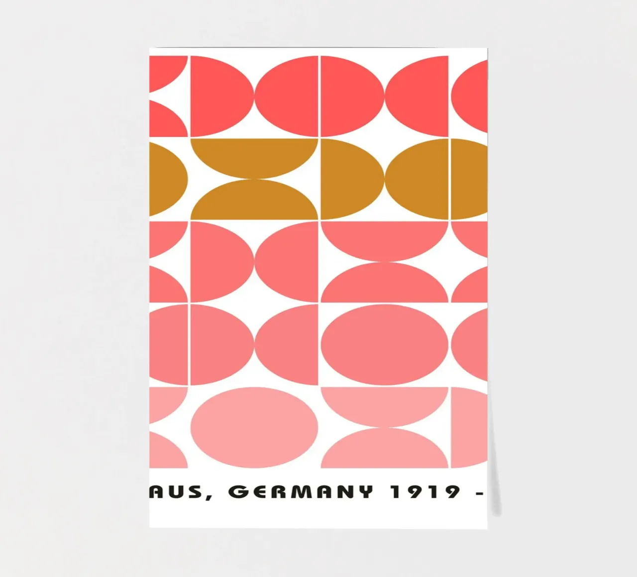 Bauhaus Geometric Circles Pattern 1919-1933 Print sticker sheet by NorwesClub