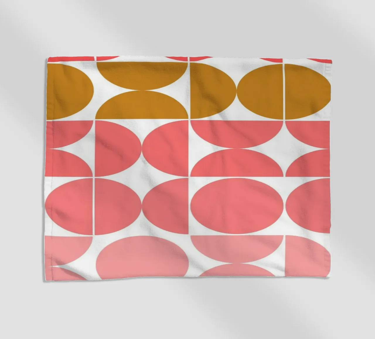 Bauhaus Geometric Circles Pattern 1919-1933 Print beach towel by NorwesClub