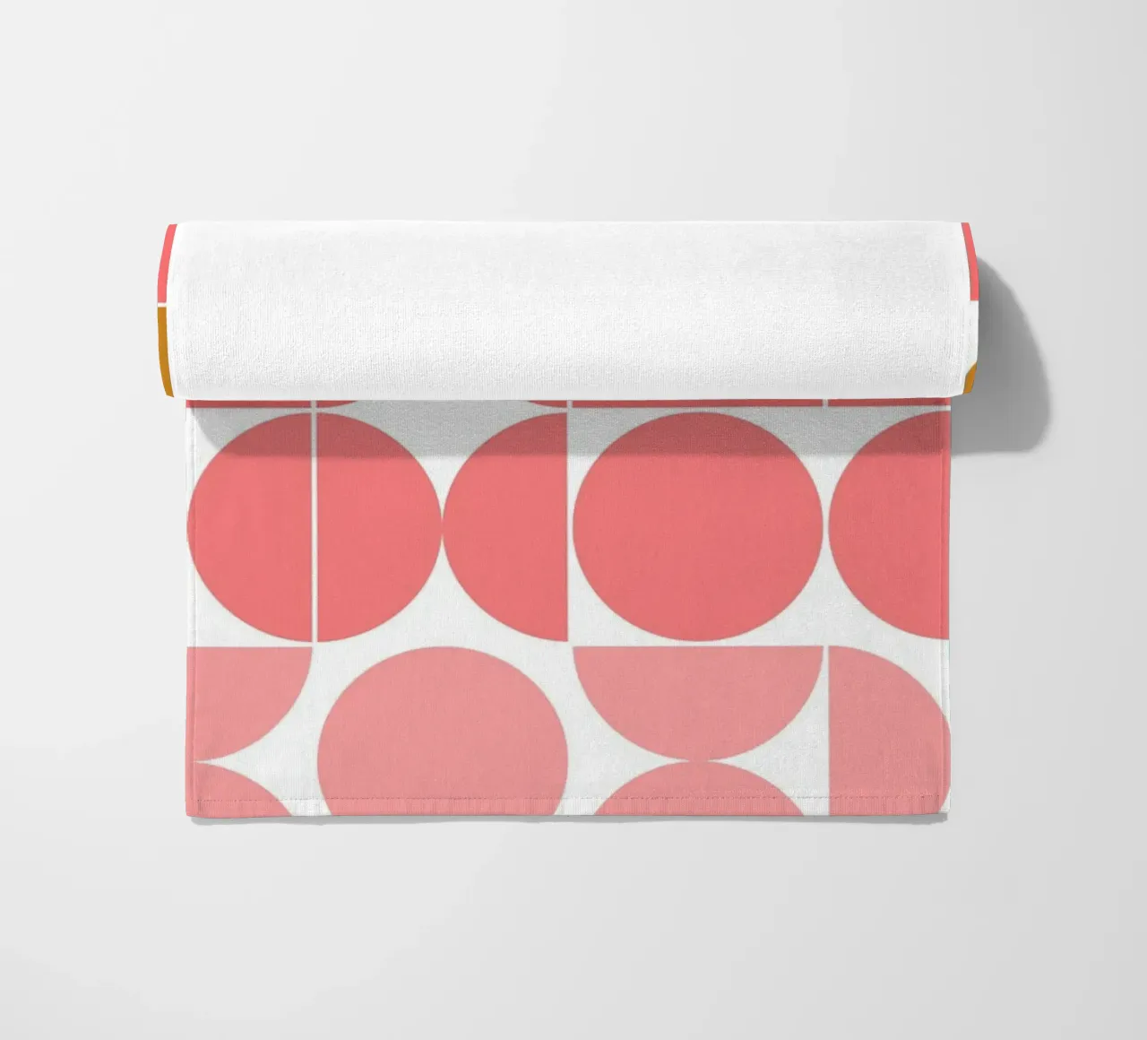 Bauhaus Geometric Circles Pattern 1919-1933 Print beach towel by NorwesClub