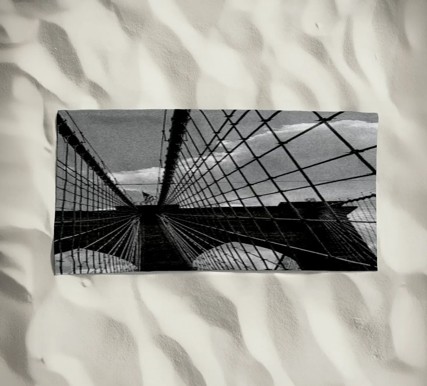 Upper Bridge beach towel by Philipp Reinhard