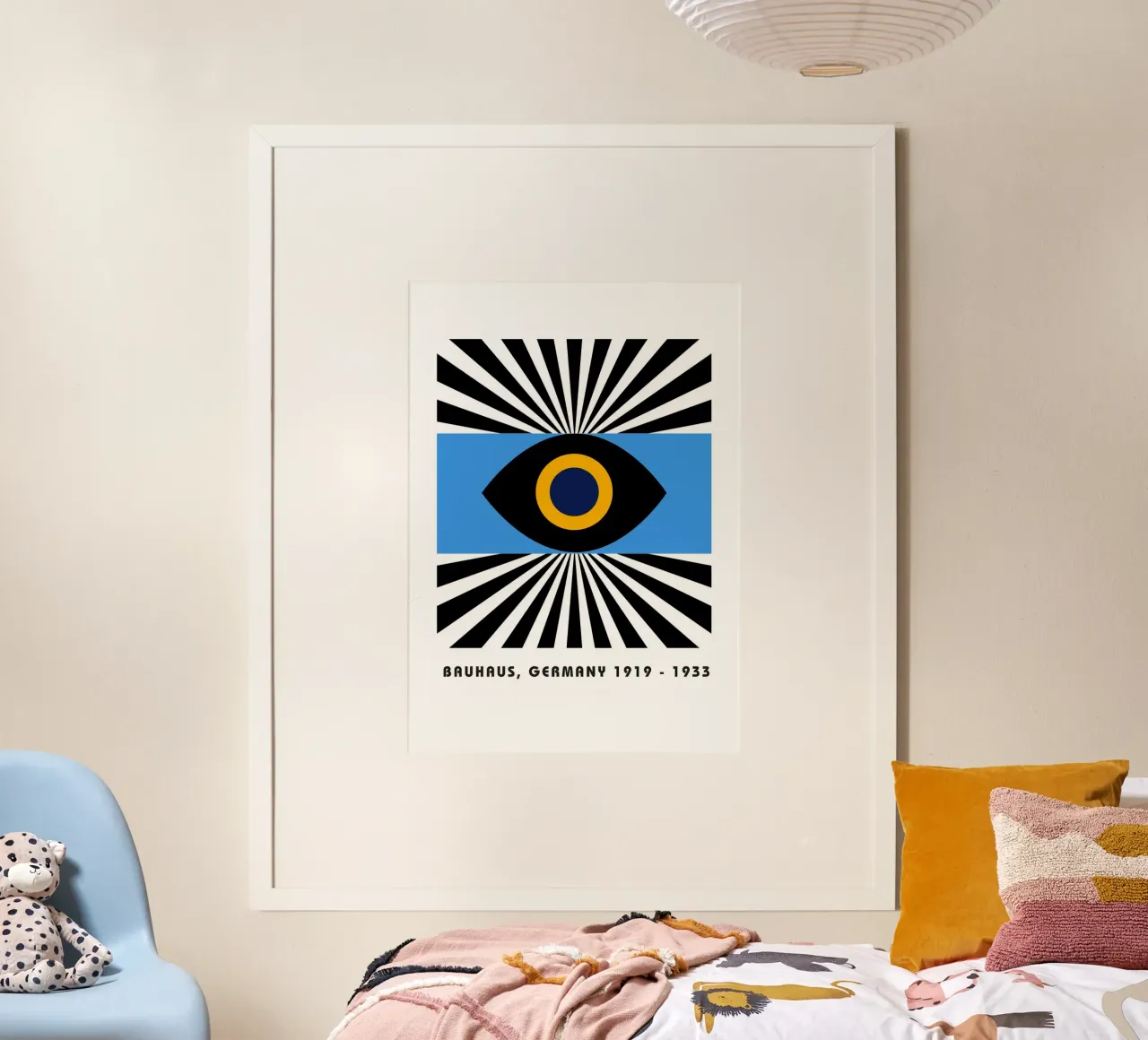 Bauhaus Gestileerd Oog Geometrisch Abstract 1919-1933 poster van NorwesClub