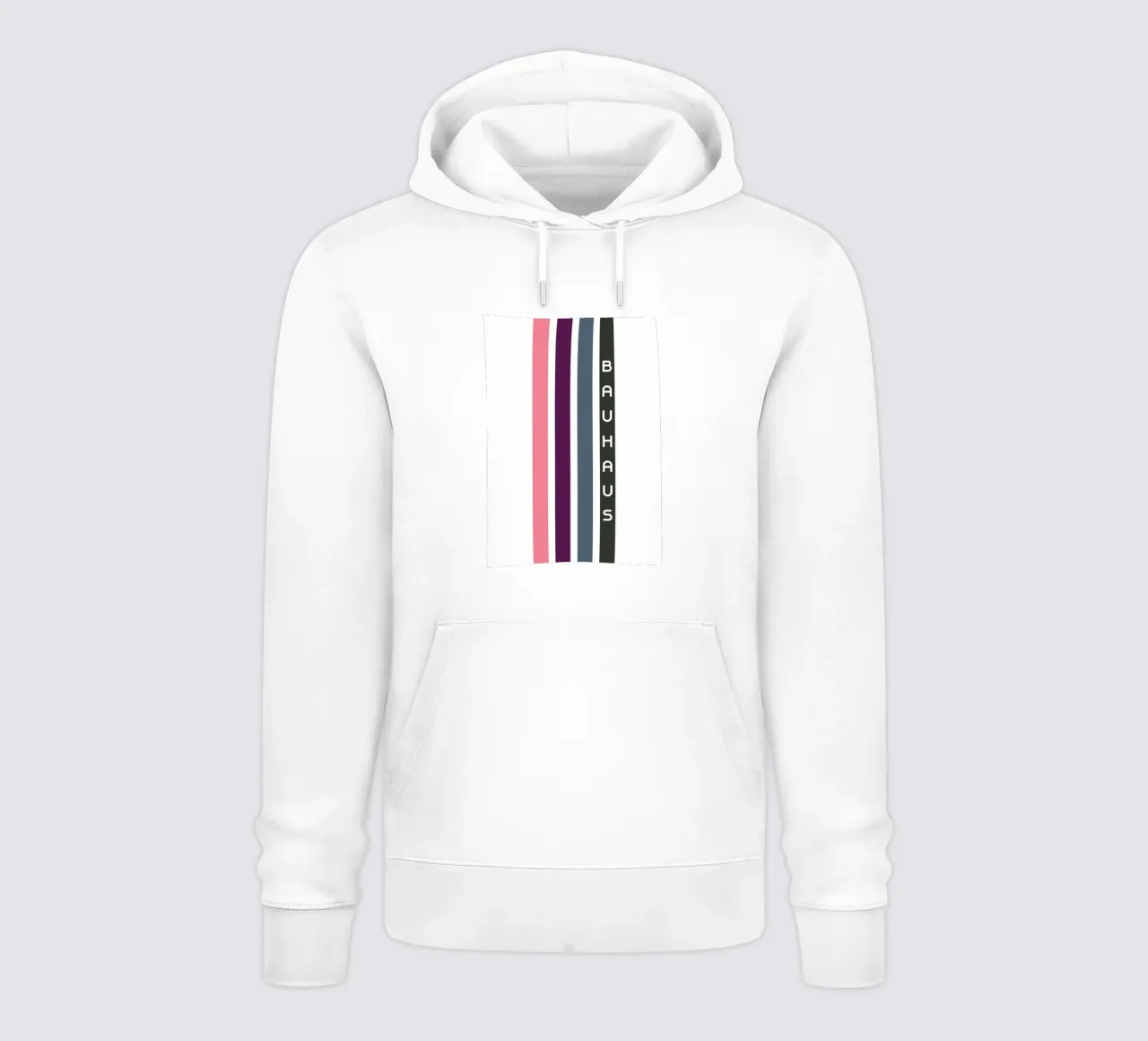 Bauhaus Stampa geometrica astratta a strisce di colore felpa con cappuccio da NorwesClub