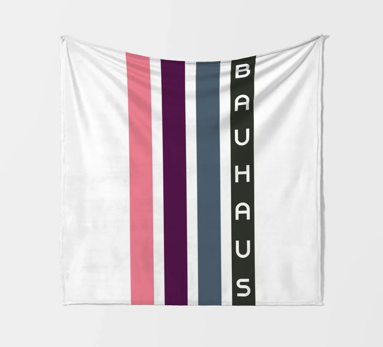 Bauhaus Stampa geometrica astratta a strisce di colore coperta in pile da NorwesClub