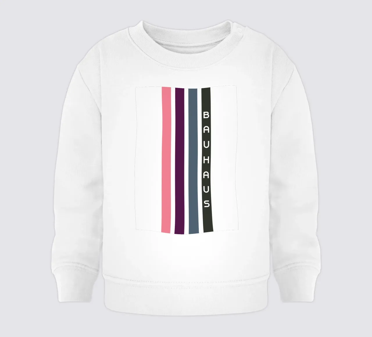 Bauhaus Stampa geometrica astratta a strisce di colore felpa neonato da NorwesClub