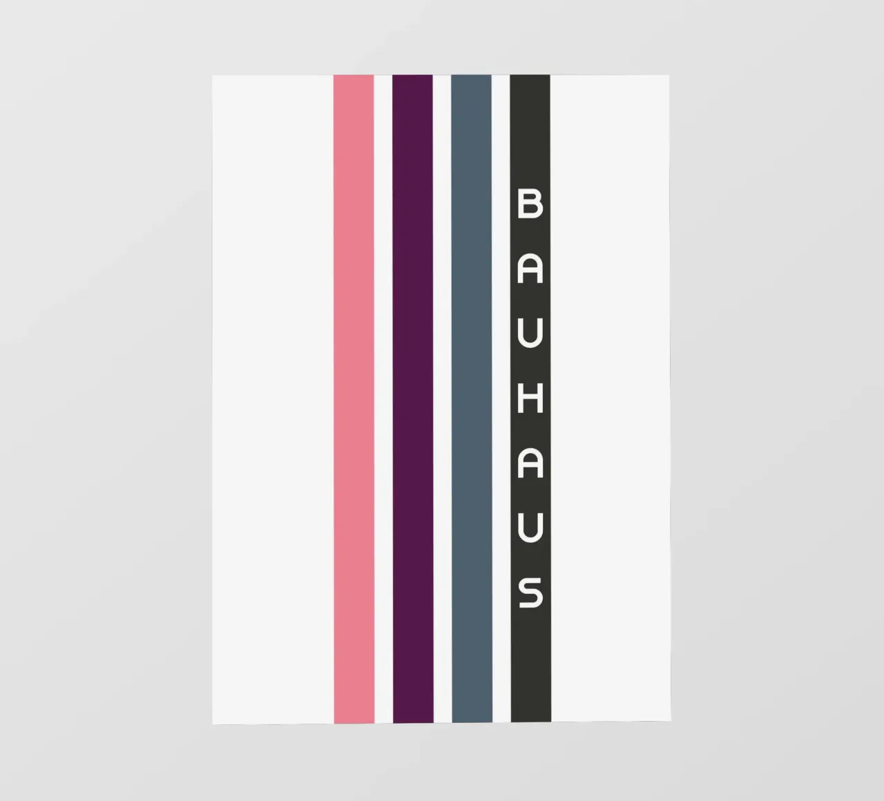Bauhaus Stampa geometrica astratta a strisce di colore pellicola backlit da NorwesClub