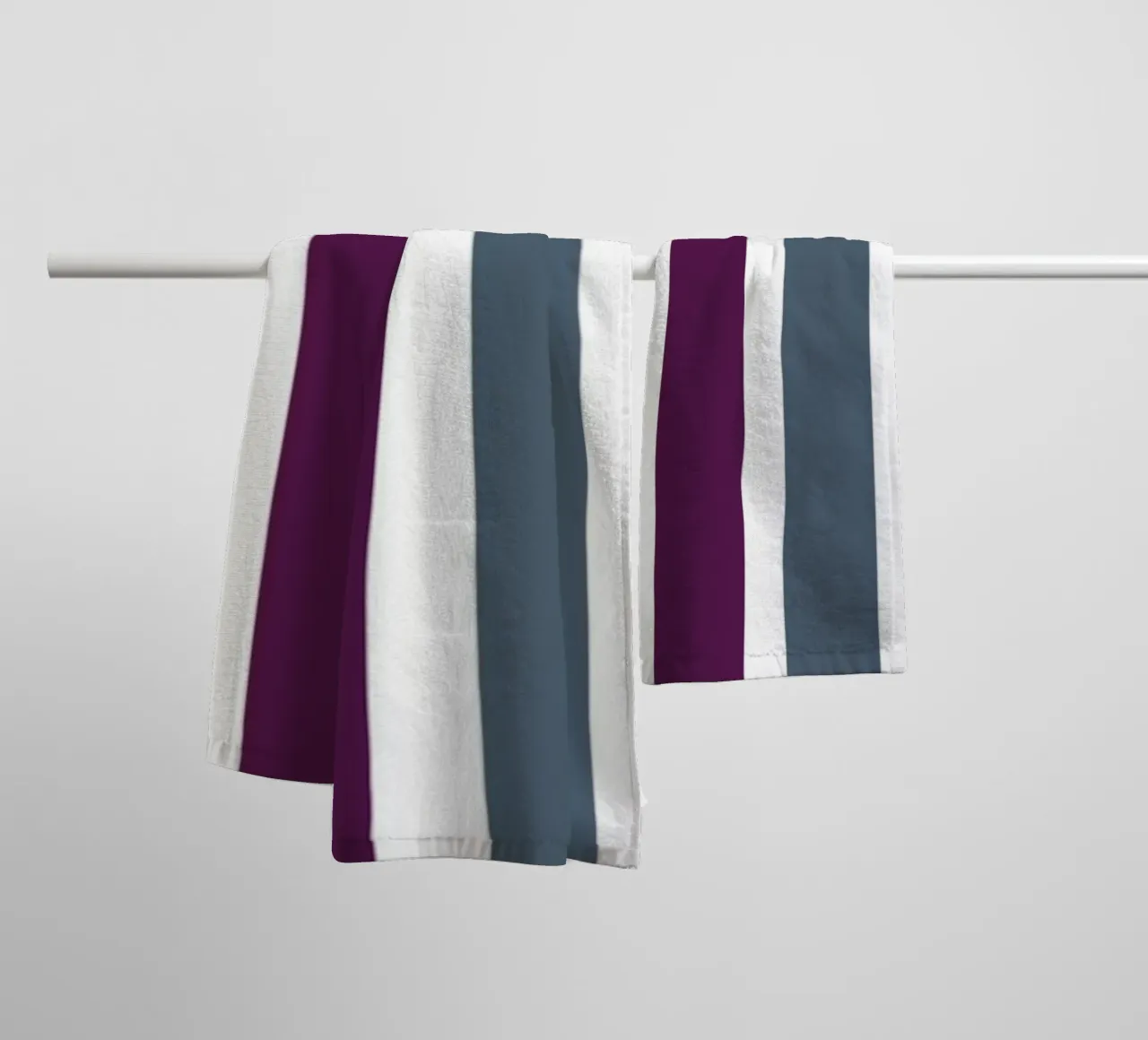 Bauhaus Stampa geometrica astratta a strisce di colore asciugamano da bagno da NorwesClub