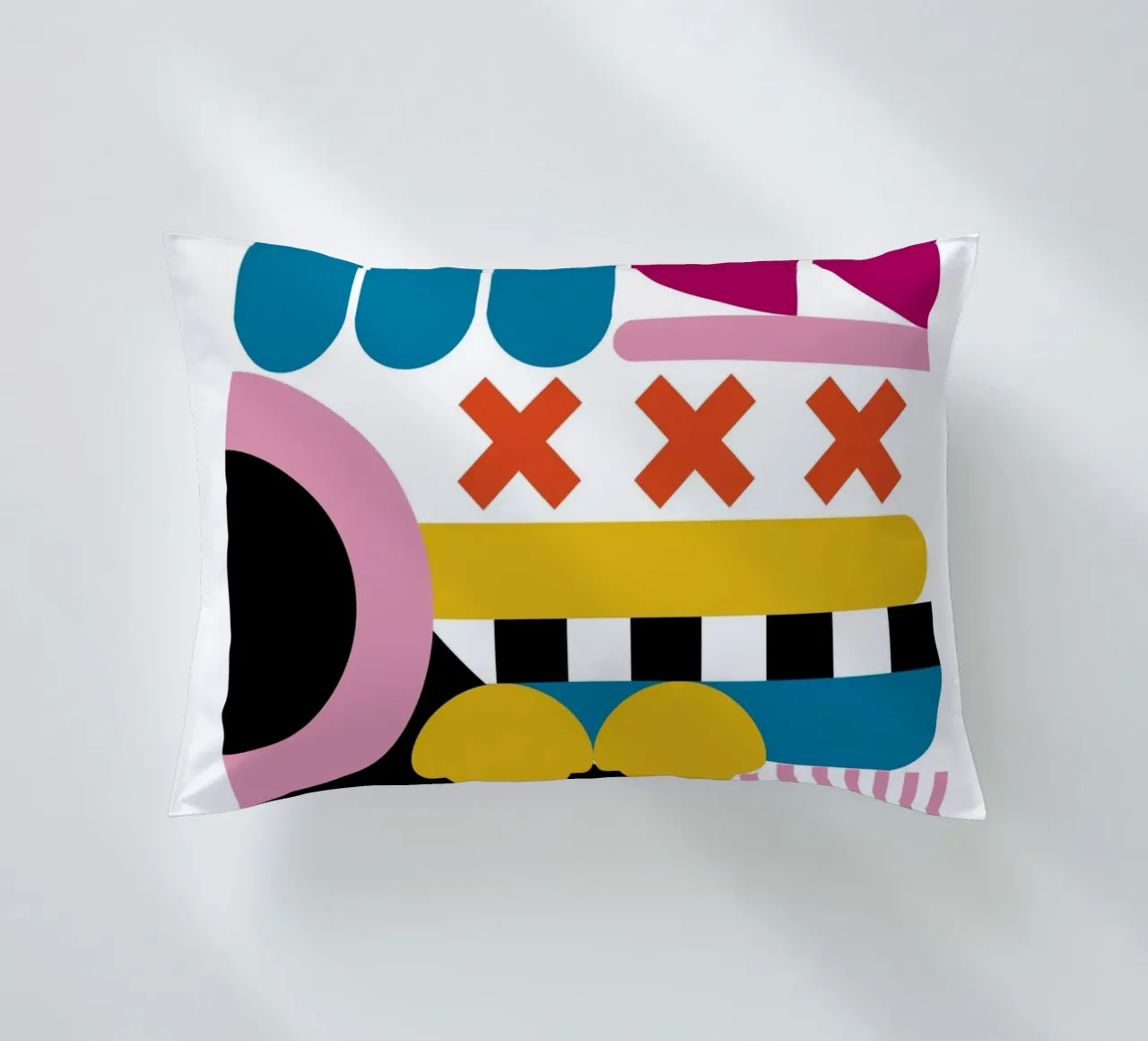 Mostra Bauhaus 1923 Design geometrico a colori cuscino da NorwesClub