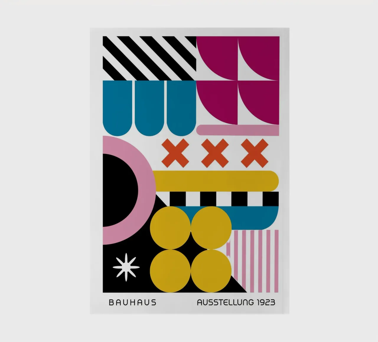 Bauhaus Exhibition 1923 Geometric Colour Design notebook by NorwesClub