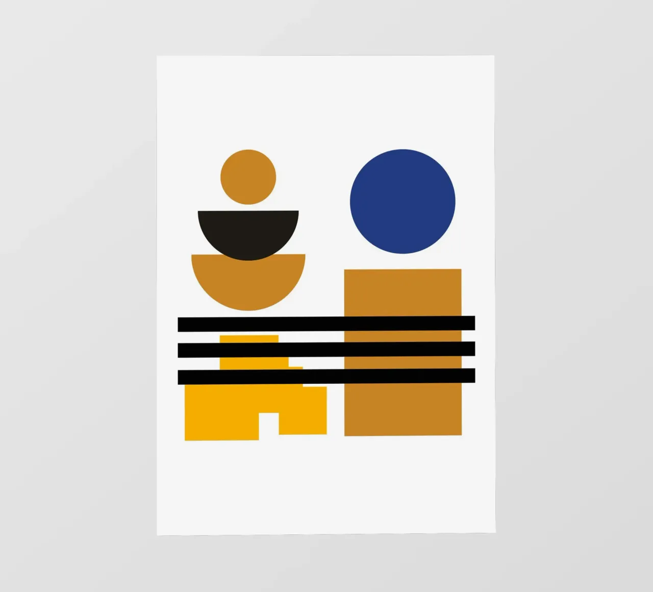 Geometric Abstract Circles Shapes Color Print backlit film by NorwesClub