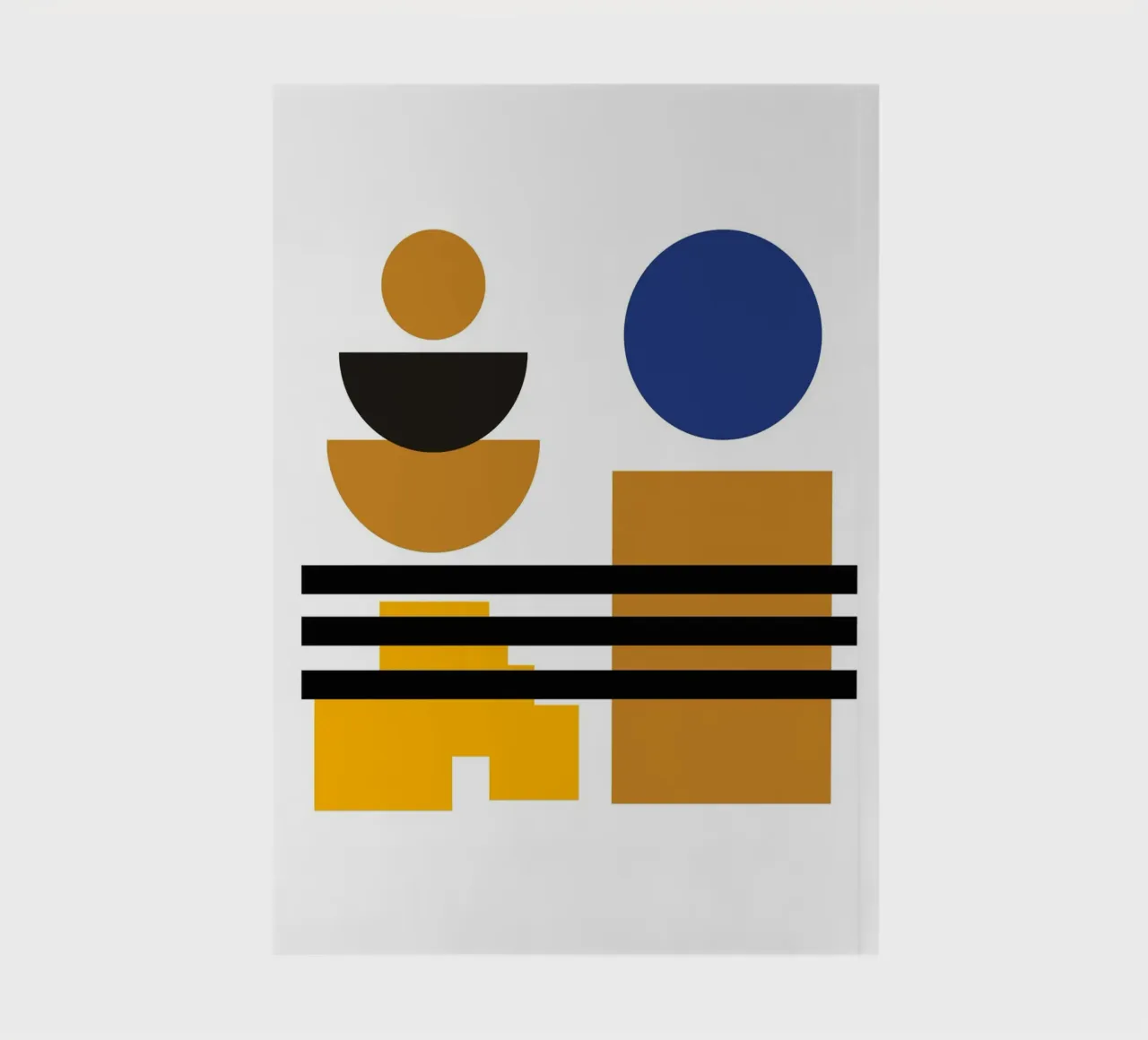 Geometric Abstract Circles Shapes Color Print notebook by NorwesClub