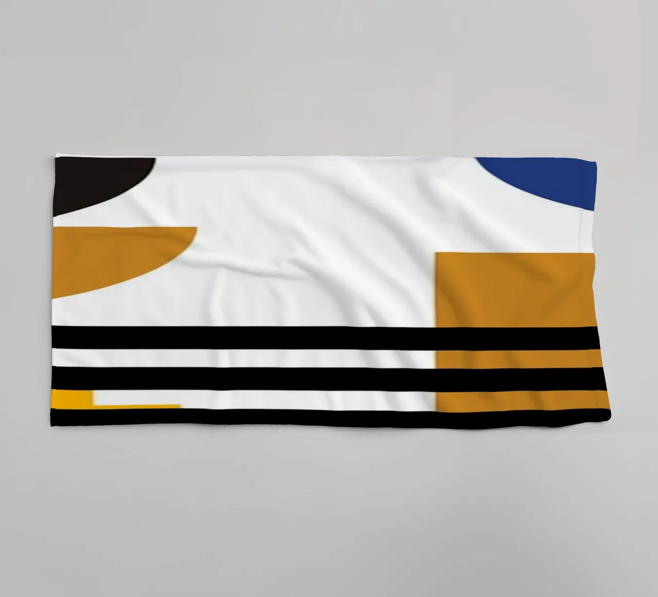 Geometric Abstract Circles Shapes Color Print towel by NorwesClub