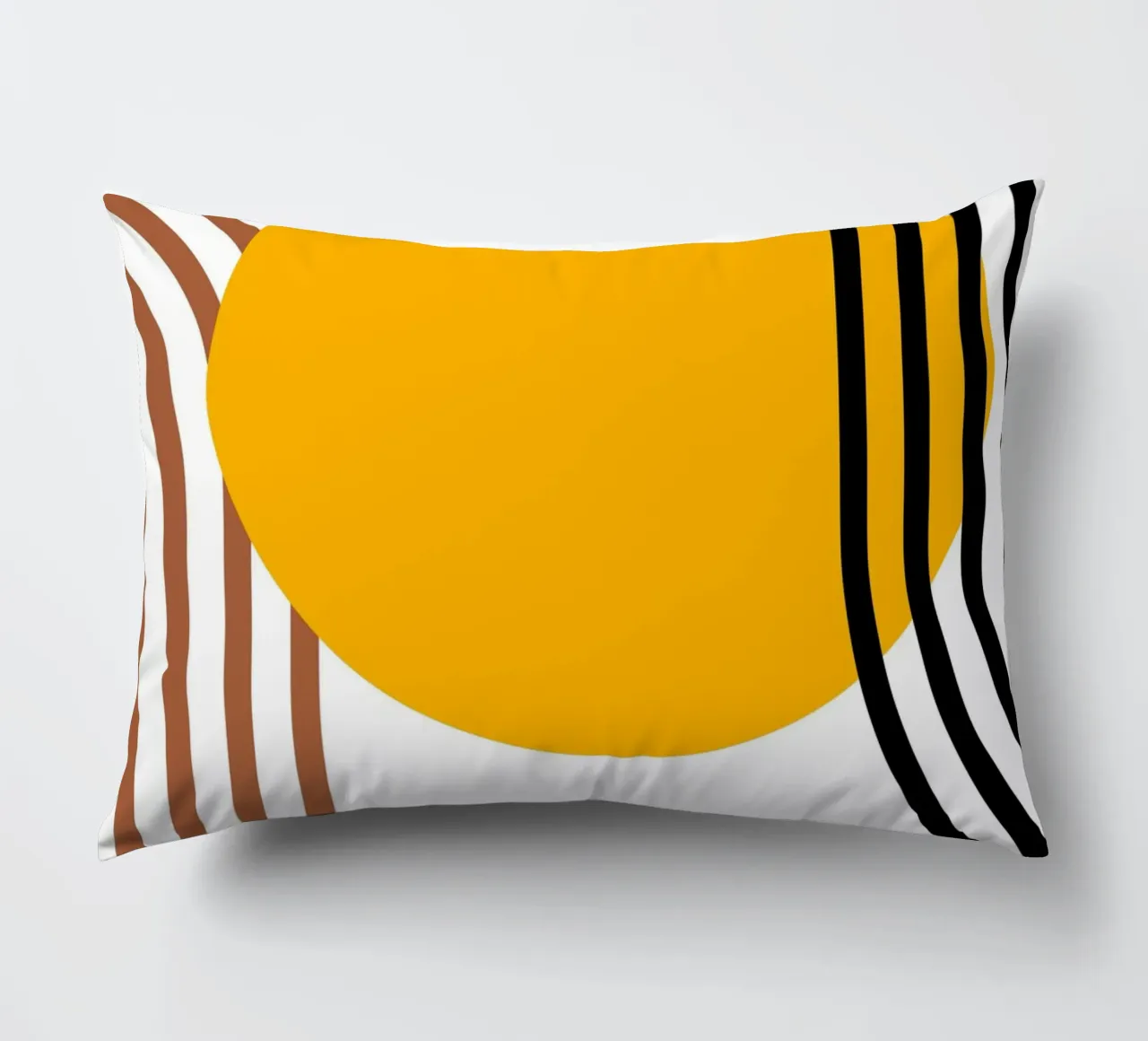 Geometrico astratto Curve Forme Colore Stampa cuscino da NorwesClub