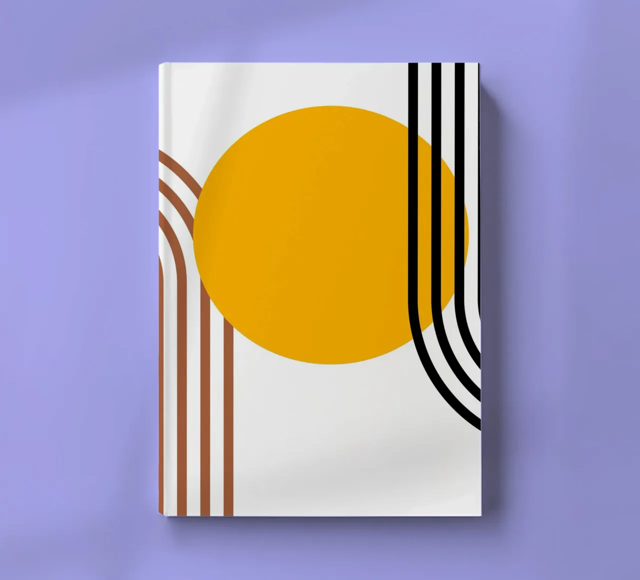 Geometrico astratto Curve Forme Colore Stampa diario da NorwesClub